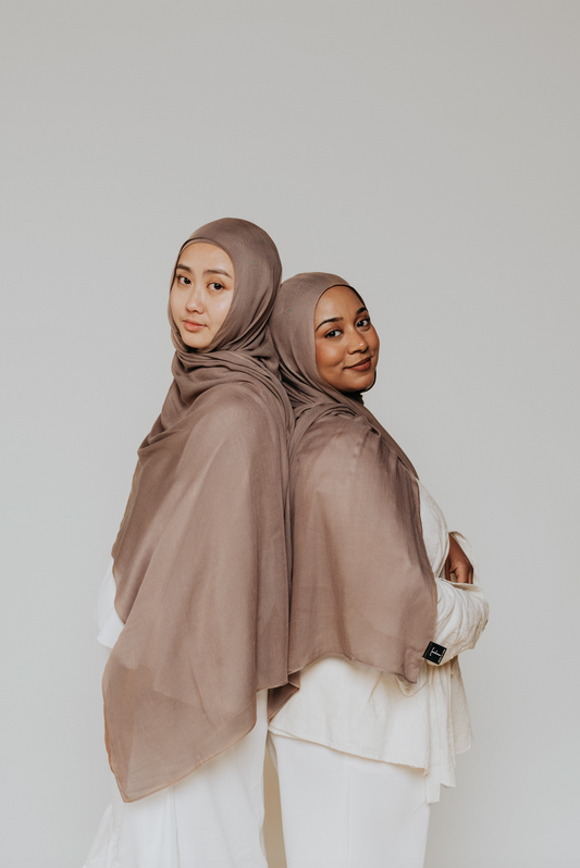 Clay Mirage - Premium Modal Hijab & Undercap Set