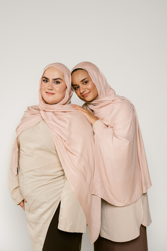 Petal Beige - Premium Modal Hijab & Undercap Set