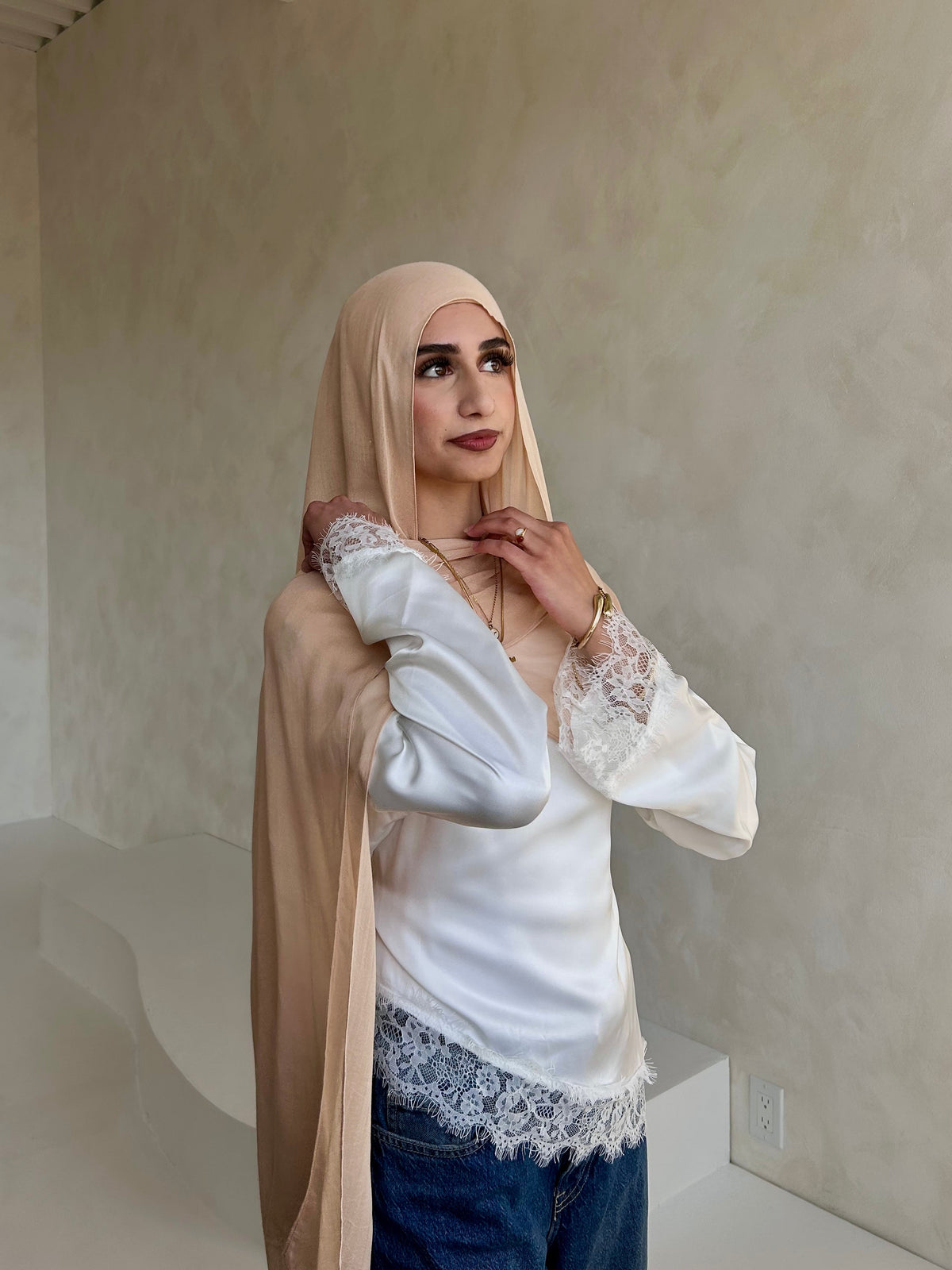 Peach Cobbler - Premium Modal Hijab & Undercap Set
