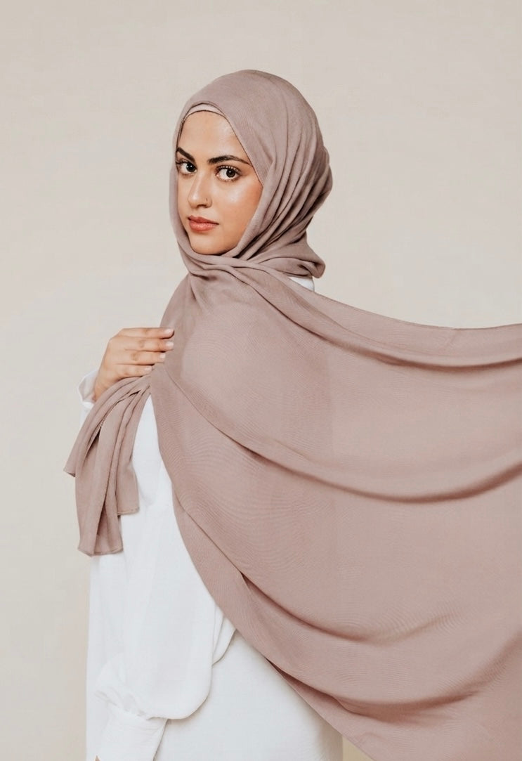 Clay Mirage - Premium Modal Hijab & Undercap Set
