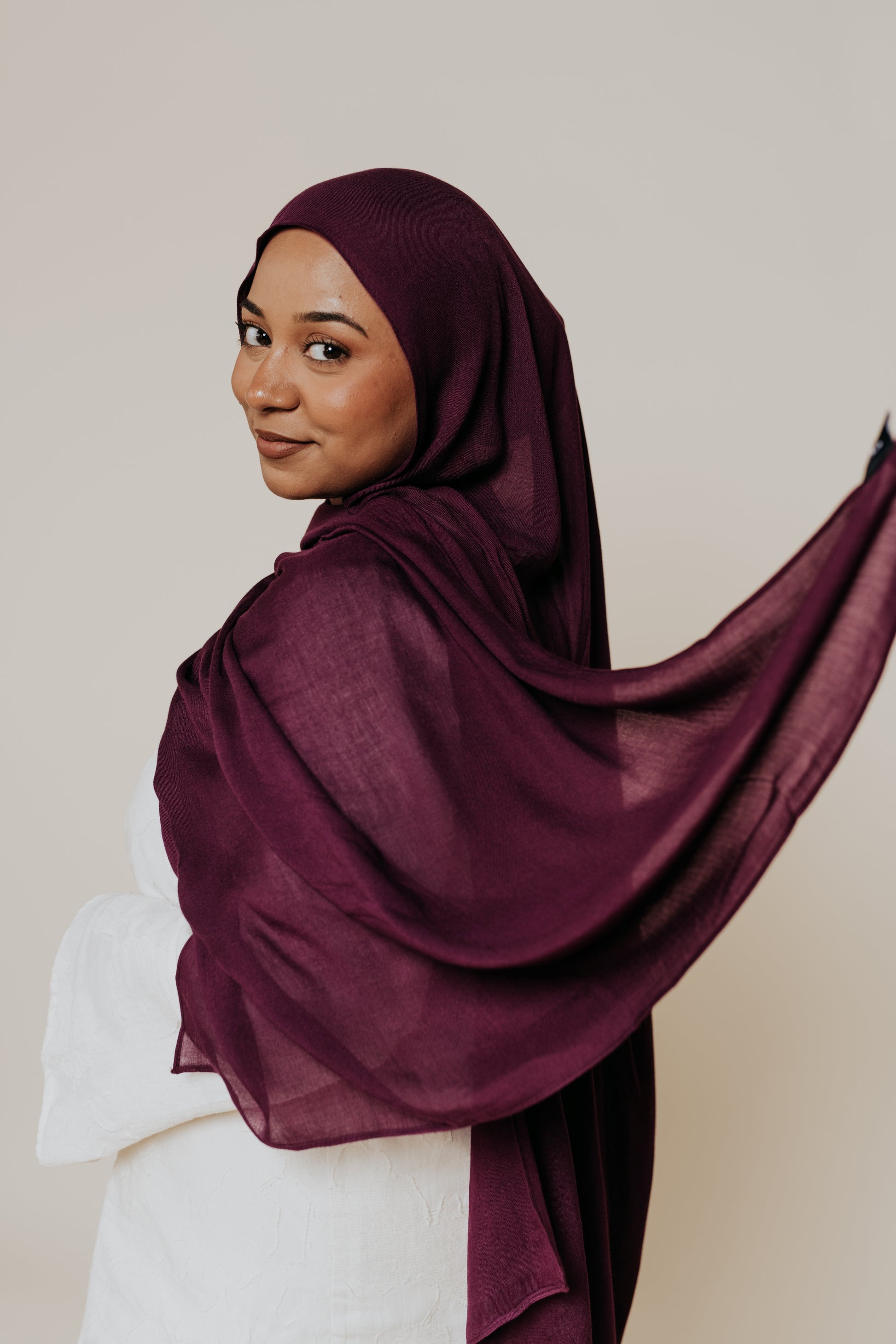 Grape Jelly - Premium Modal Hijab & Undercap Set - Threads by Farah