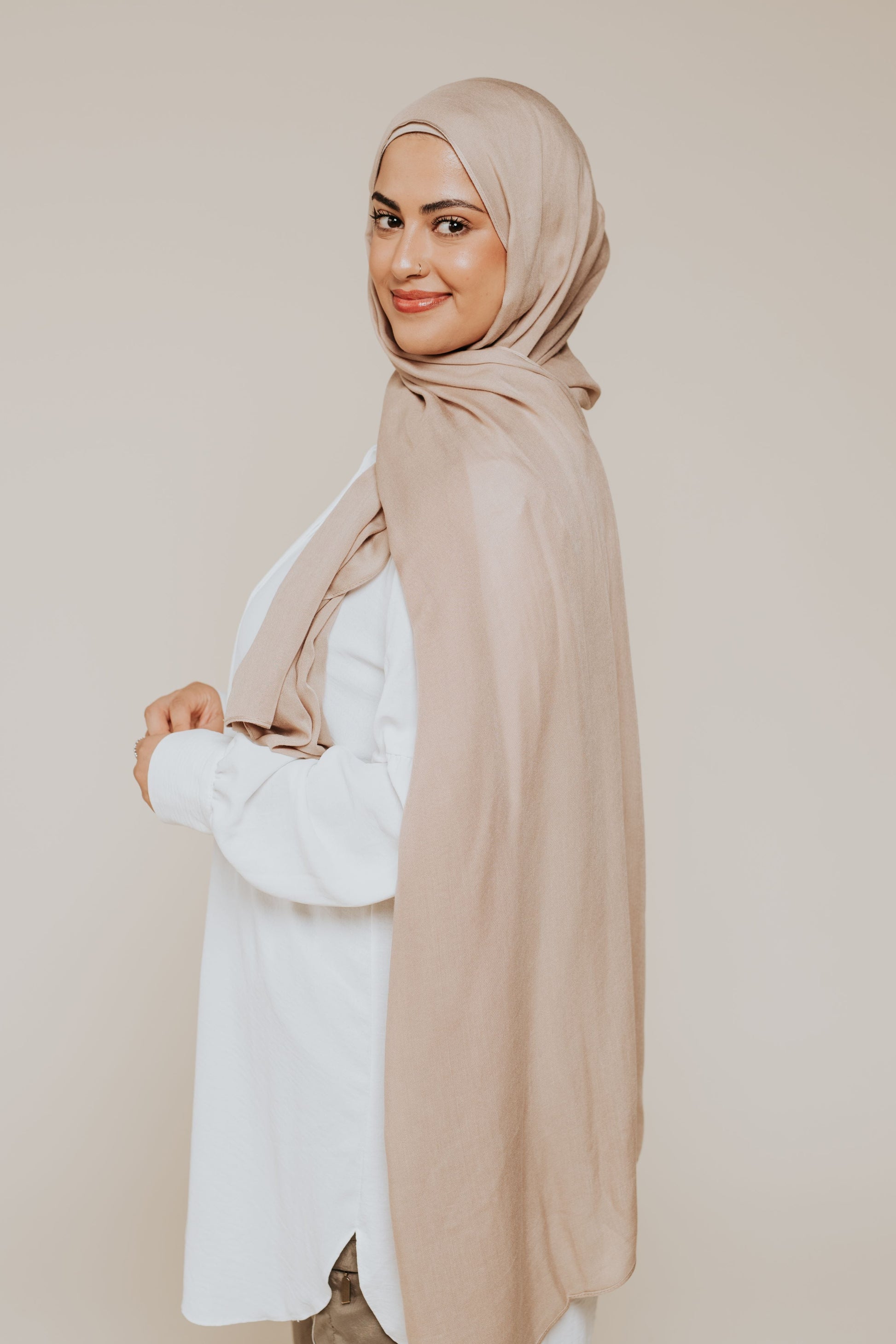 Desert Sand - Premium Modal Hijab & Undercap Set - Threads by Farah